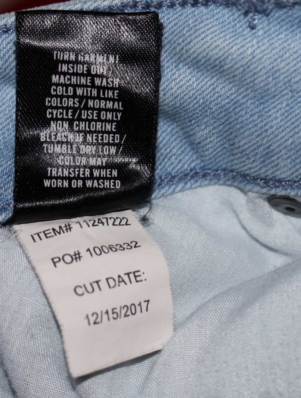 Blackheart Light Blue Distressed Drive Themed Denim Patch Shorts. - Picture 11 of 11